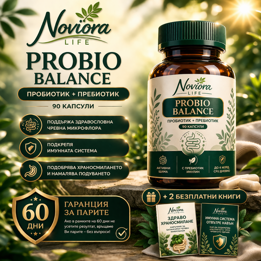 Noviora Life : Пробиотик + Пребиотик 90 капсули