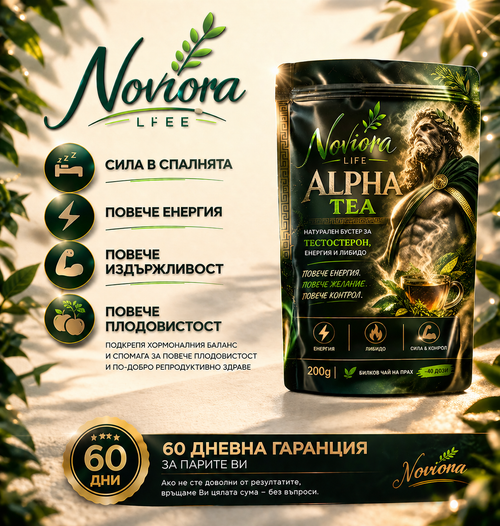 Alpha Tea : Помага да върнеш енергията, либидото и мъжкия баланс.